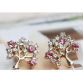 Diamond Christmas Tree Jewelry Earrings (XER13368)